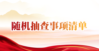 随机抽查事项清单
